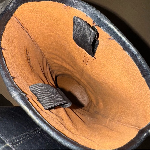 Frye Melissa Black Leather Tall Boots - Picture 5 of 12